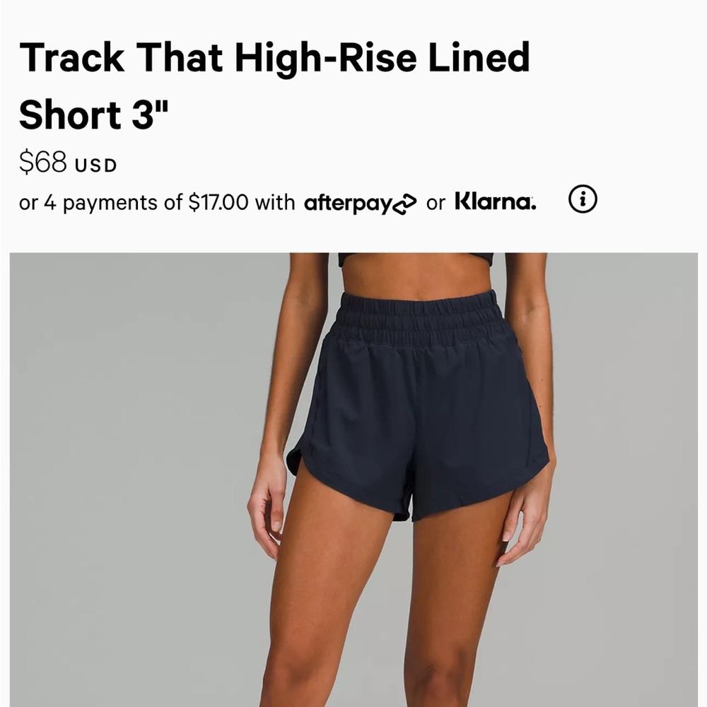 Track That Lined Lululemon 3inch Short! EUC! Size 8.